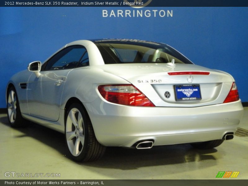 Iridium Silver Metallic / Bengal Red 2012 Mercedes-Benz SLK 350 Roadster