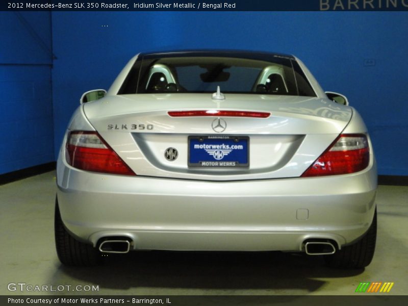 Iridium Silver Metallic / Bengal Red 2012 Mercedes-Benz SLK 350 Roadster