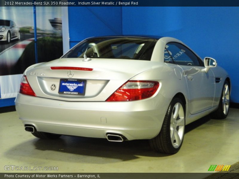 Iridium Silver Metallic / Bengal Red 2012 Mercedes-Benz SLK 350 Roadster