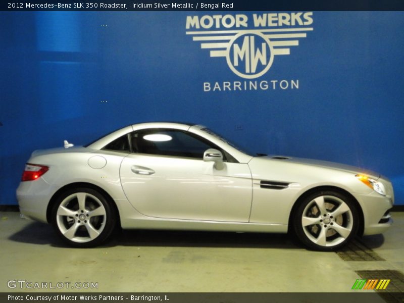 Iridium Silver Metallic / Bengal Red 2012 Mercedes-Benz SLK 350 Roadster