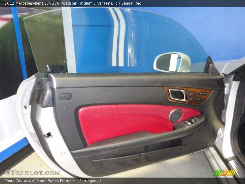 Iridium Silver Metallic / Bengal Red 2012 Mercedes-Benz SLK 350 Roadster