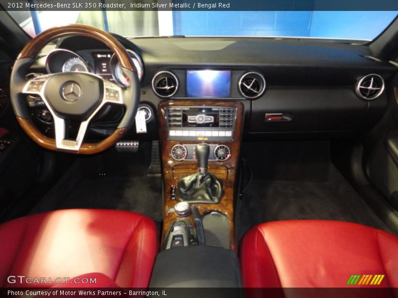 Iridium Silver Metallic / Bengal Red 2012 Mercedes-Benz SLK 350 Roadster
