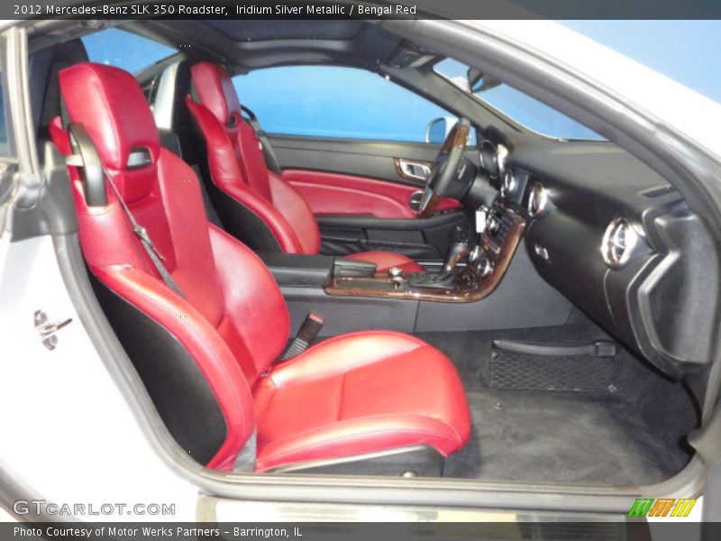 Iridium Silver Metallic / Bengal Red 2012 Mercedes-Benz SLK 350 Roadster