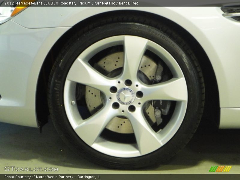 Iridium Silver Metallic / Bengal Red 2012 Mercedes-Benz SLK 350 Roadster