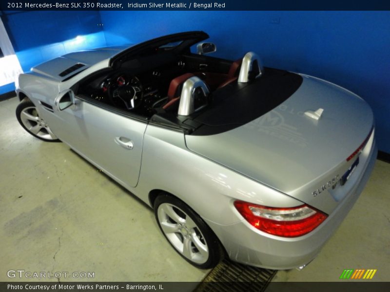 Iridium Silver Metallic / Bengal Red 2012 Mercedes-Benz SLK 350 Roadster