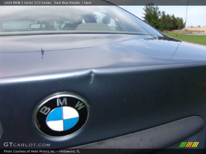 Steel Blue Metallic / Sand 1999 BMW 3 Series 323i Sedan