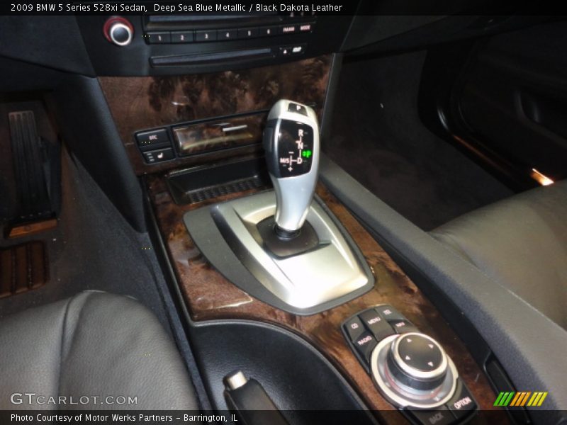 Deep Sea Blue Metallic / Black Dakota Leather 2009 BMW 5 Series 528xi Sedan