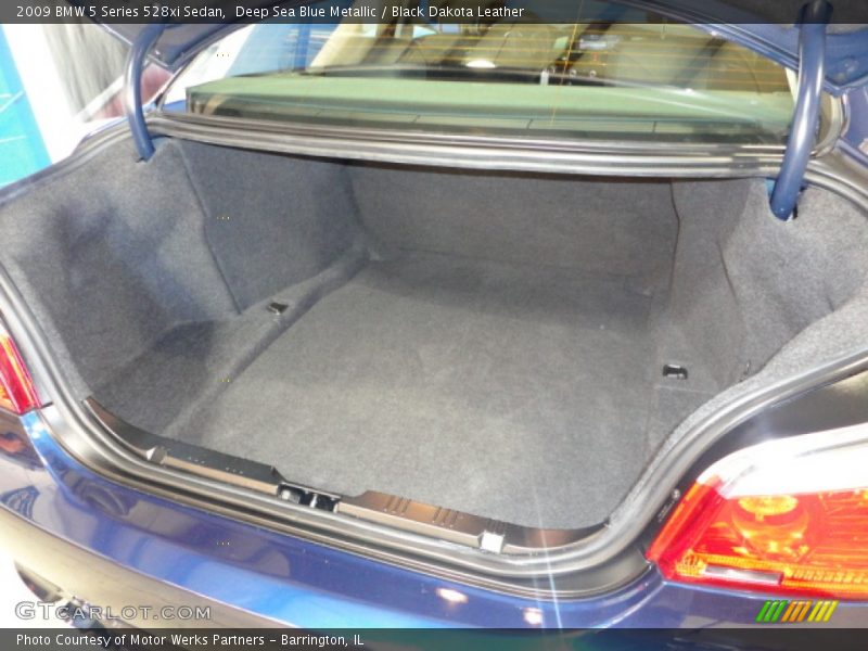Deep Sea Blue Metallic / Black Dakota Leather 2009 BMW 5 Series 528xi Sedan