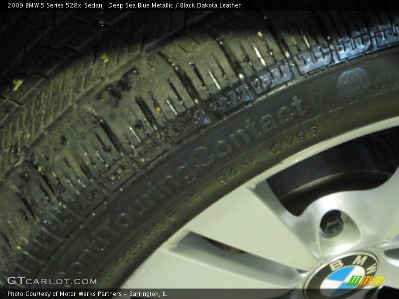 Deep Sea Blue Metallic / Black Dakota Leather 2009 BMW 5 Series 528xi Sedan