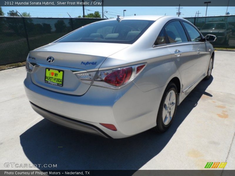 Silver Frost Metallic / Gray 2012 Hyundai Sonata Hybrid