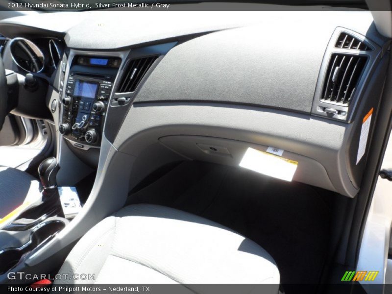 Silver Frost Metallic / Gray 2012 Hyundai Sonata Hybrid