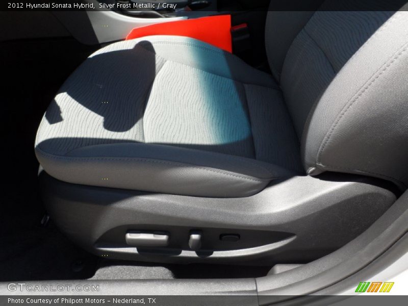 Silver Frost Metallic / Gray 2012 Hyundai Sonata Hybrid