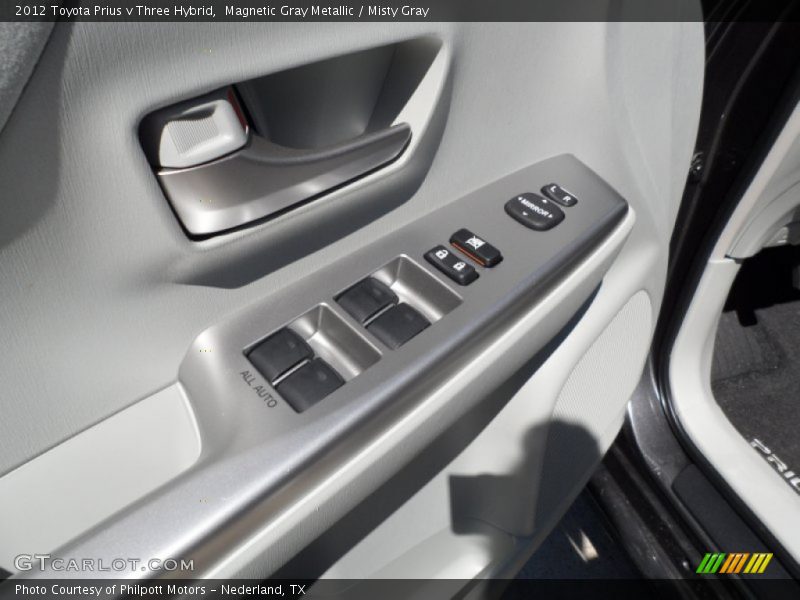 Magnetic Gray Metallic / Misty Gray 2012 Toyota Prius v Three Hybrid