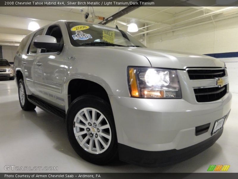 Silver Birch Metallic / Light Titanium/Dark Titanium 2008 Chevrolet Tahoe Hybrid 4x4