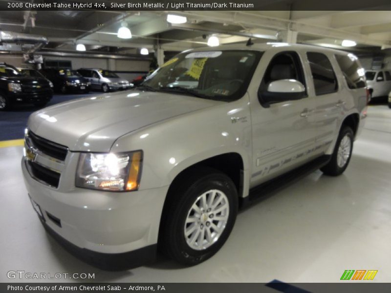 Silver Birch Metallic / Light Titanium/Dark Titanium 2008 Chevrolet Tahoe Hybrid 4x4