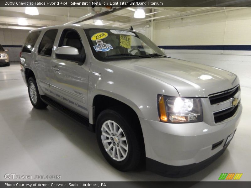 Silver Birch Metallic / Light Titanium/Dark Titanium 2008 Chevrolet Tahoe Hybrid 4x4