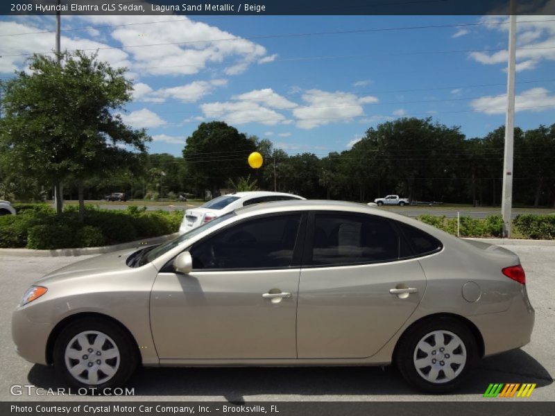 Laguna Sand Metallic / Beige 2008 Hyundai Elantra GLS Sedan
