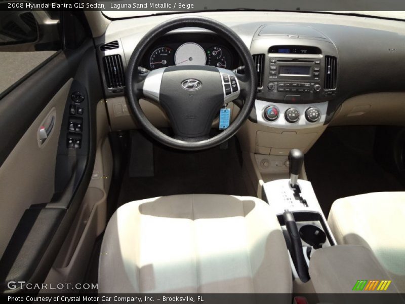 Laguna Sand Metallic / Beige 2008 Hyundai Elantra GLS Sedan