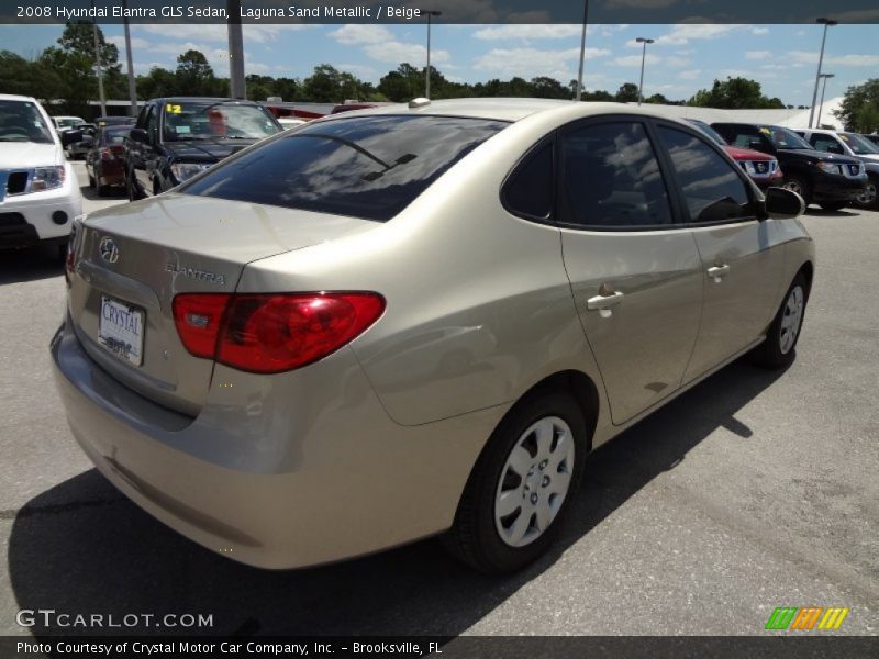 Laguna Sand Metallic / Beige 2008 Hyundai Elantra GLS Sedan