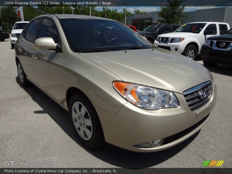 Laguna Sand Metallic / Beige 2008 Hyundai Elantra GLS Sedan