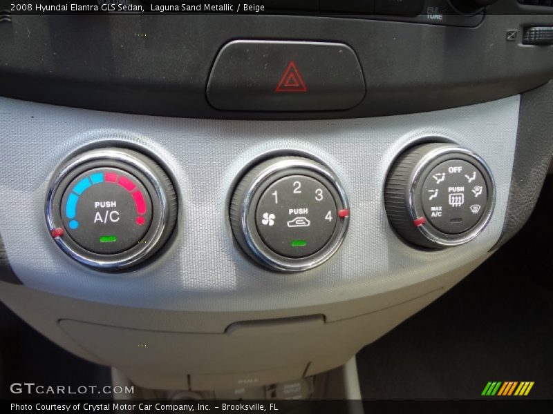 Laguna Sand Metallic / Beige 2008 Hyundai Elantra GLS Sedan