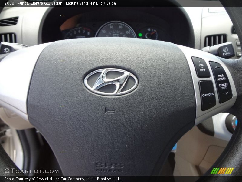 Laguna Sand Metallic / Beige 2008 Hyundai Elantra GLS Sedan