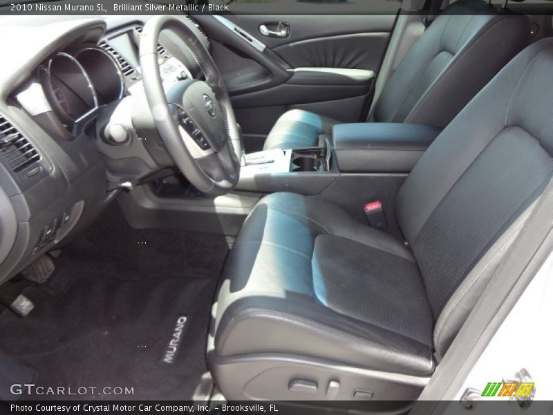 Brilliant Silver Metallic / Black 2010 Nissan Murano SL