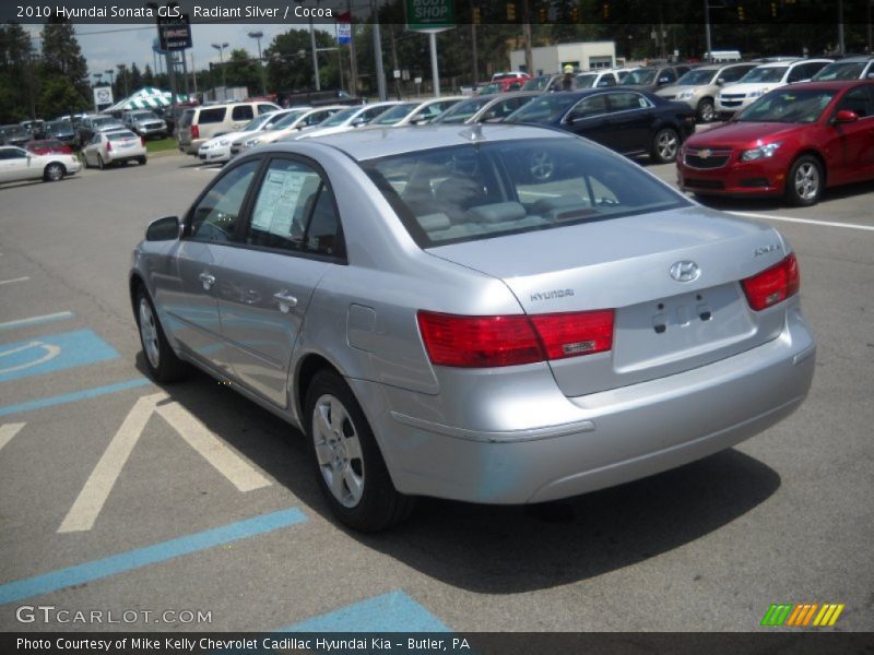 Radiant Silver / Cocoa 2010 Hyundai Sonata GLS