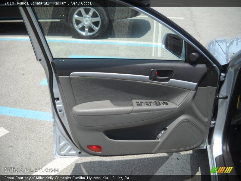 Radiant Silver / Cocoa 2010 Hyundai Sonata GLS
