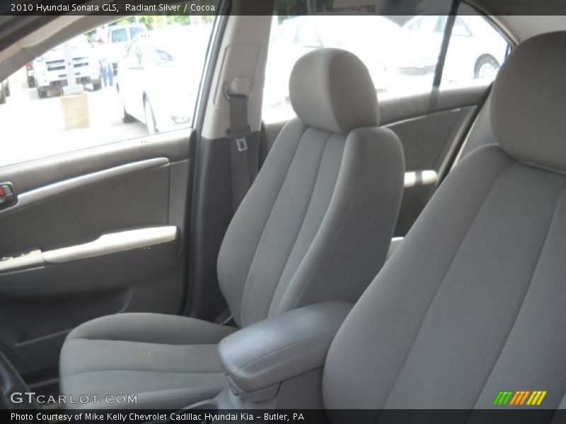 Radiant Silver / Cocoa 2010 Hyundai Sonata GLS