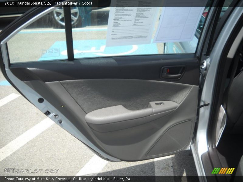Radiant Silver / Cocoa 2010 Hyundai Sonata GLS