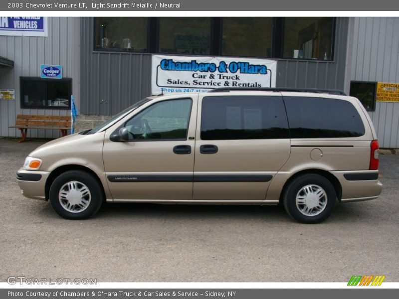 Light Sandrift Metallic / Neutral 2003 Chevrolet Venture LT