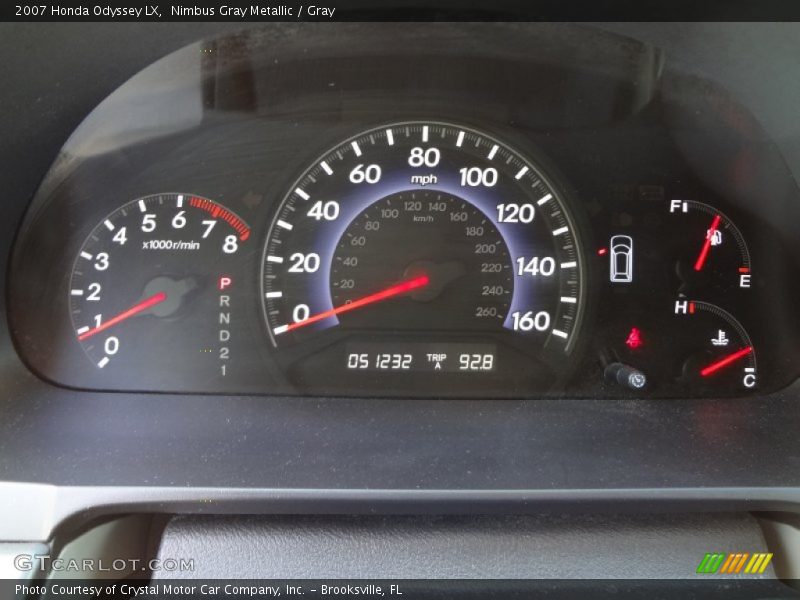 Nimbus Gray Metallic / Gray 2007 Honda Odyssey LX