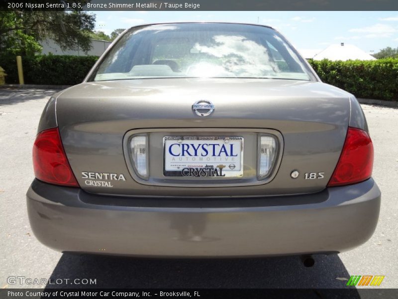 Bronze Shimmer Metallic / Taupe Beige 2006 Nissan Sentra 1.8 S