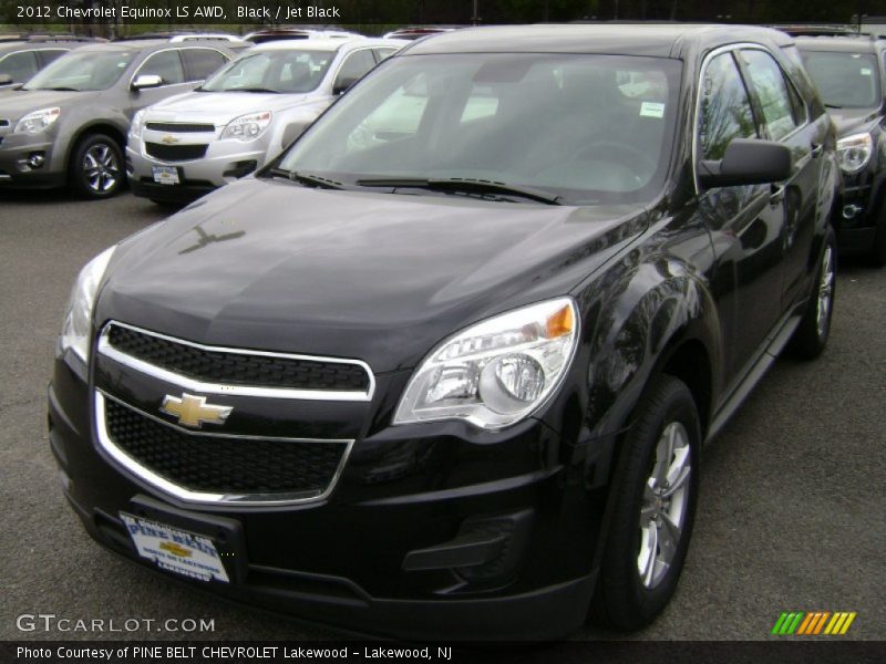 Black / Jet Black 2012 Chevrolet Equinox LS AWD