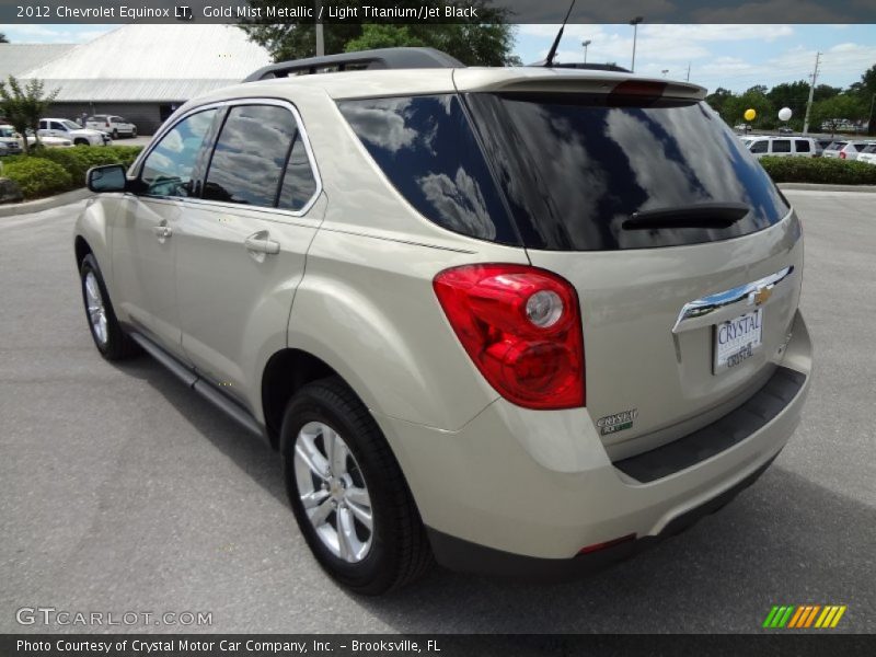 Gold Mist Metallic / Light Titanium/Jet Black 2012 Chevrolet Equinox LT