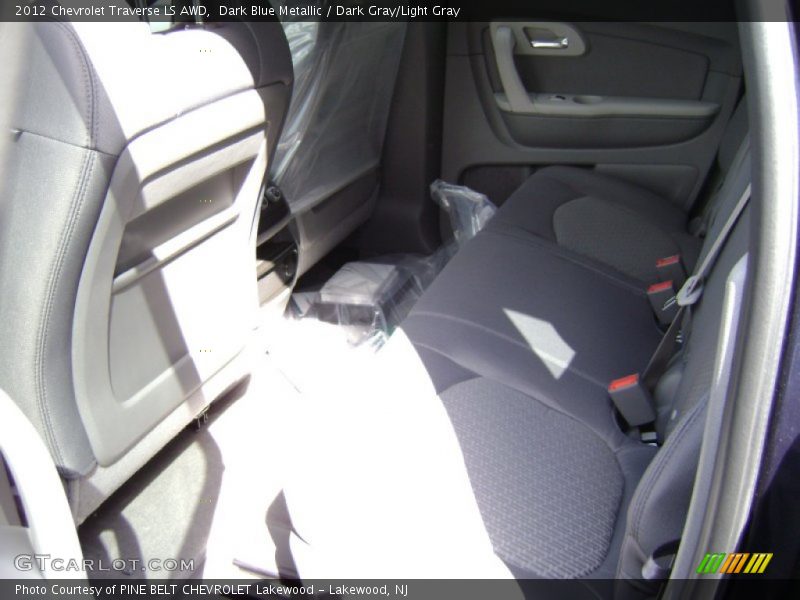 Dark Blue Metallic / Dark Gray/Light Gray 2012 Chevrolet Traverse LS AWD