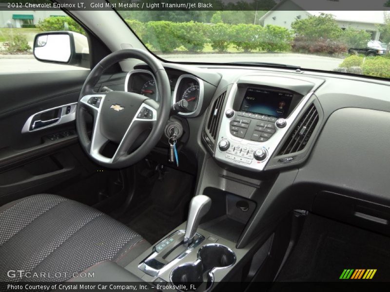 Gold Mist Metallic / Light Titanium/Jet Black 2012 Chevrolet Equinox LT