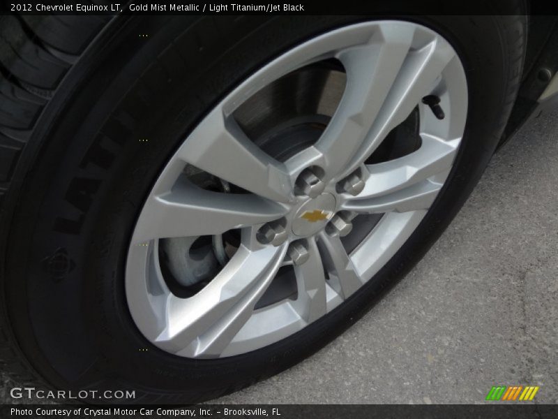 Gold Mist Metallic / Light Titanium/Jet Black 2012 Chevrolet Equinox LT