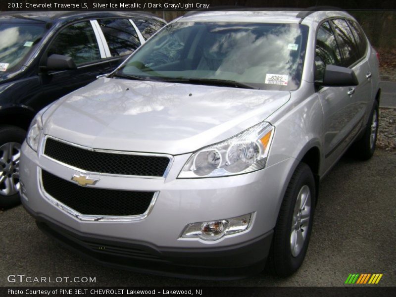 Silver Ice Metallic / Dark Gray/Light Gray 2012 Chevrolet Traverse LS
