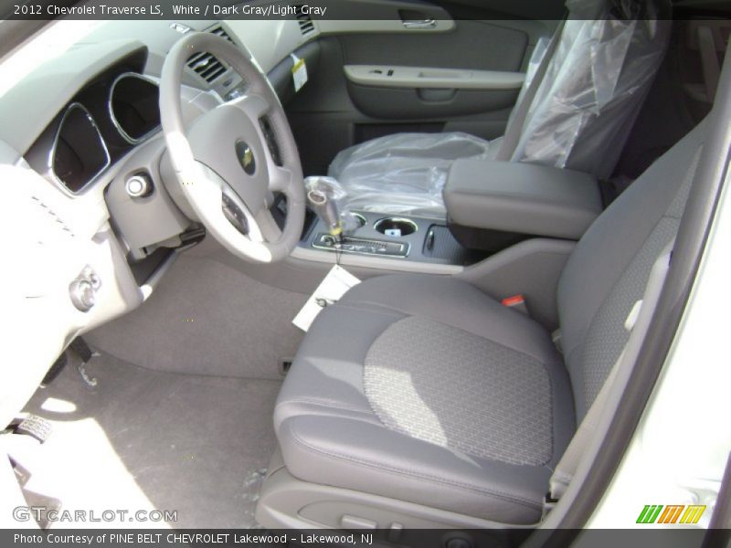 White / Dark Gray/Light Gray 2012 Chevrolet Traverse LS