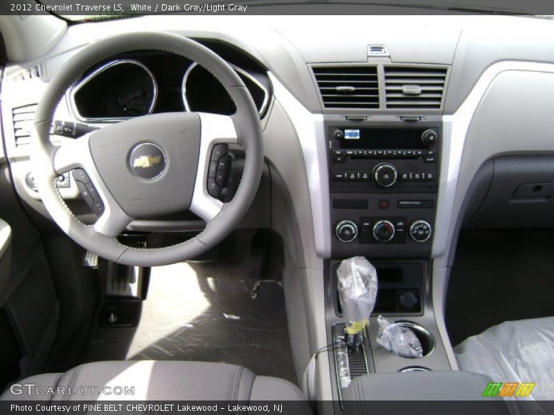 White / Dark Gray/Light Gray 2012 Chevrolet Traverse LS