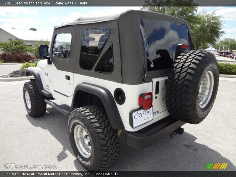 Stone White / Khaki 2003 Jeep Wrangler X 4x4