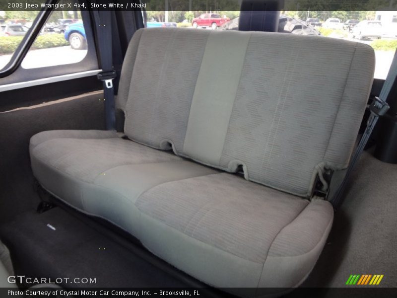 Stone White / Khaki 2003 Jeep Wrangler X 4x4