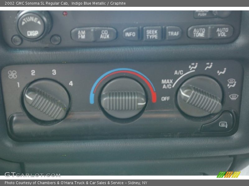 Indigo Blue Metallic / Graphite 2002 GMC Sonoma SL Regular Cab