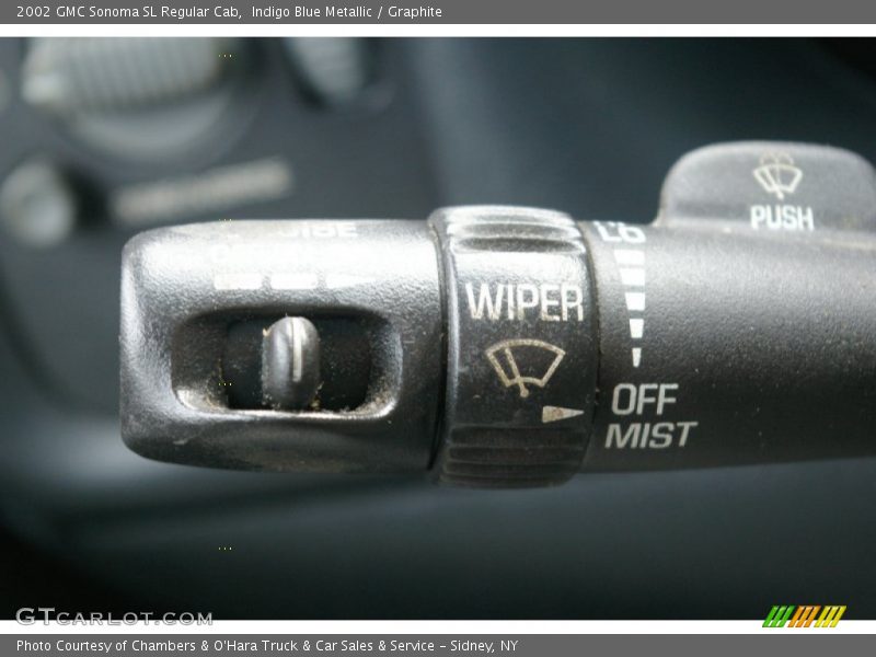 Indigo Blue Metallic / Graphite 2002 GMC Sonoma SL Regular Cab