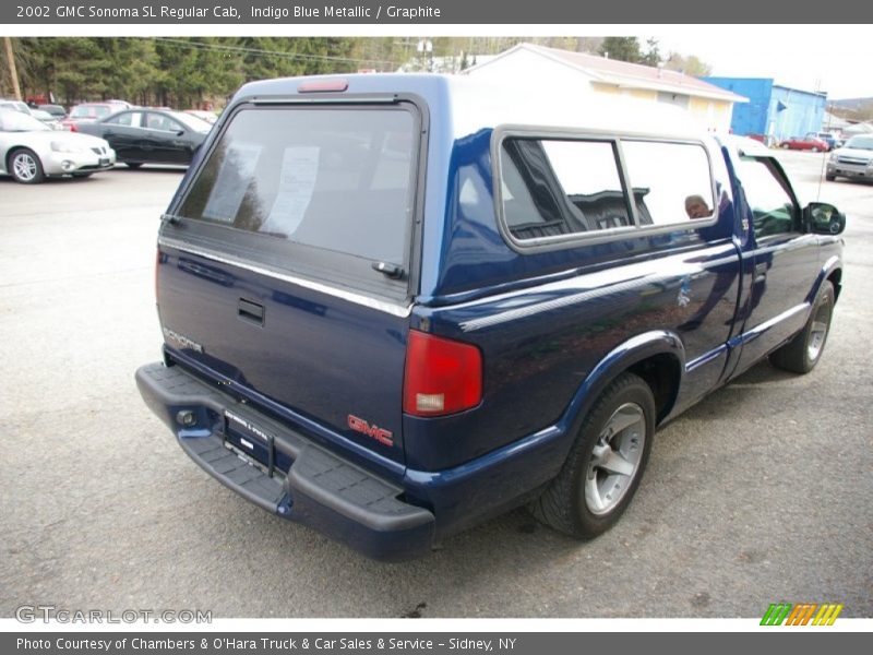 Indigo Blue Metallic / Graphite 2002 GMC Sonoma SL Regular Cab