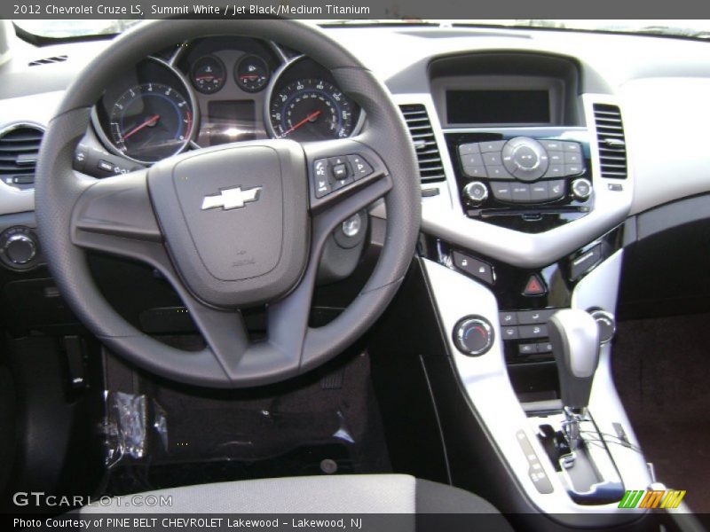 Summit White / Jet Black/Medium Titanium 2012 Chevrolet Cruze LS