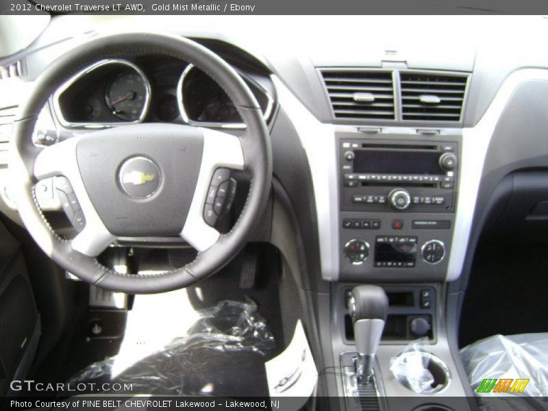 Gold Mist Metallic / Ebony 2012 Chevrolet Traverse LT AWD