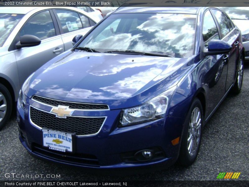 Blue Topaz Metallic / Jet Black 2012 Chevrolet Cruze Eco